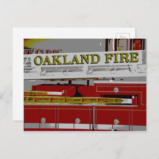 Oakland Fire Briefkaart (Voorkant / Achterkant)