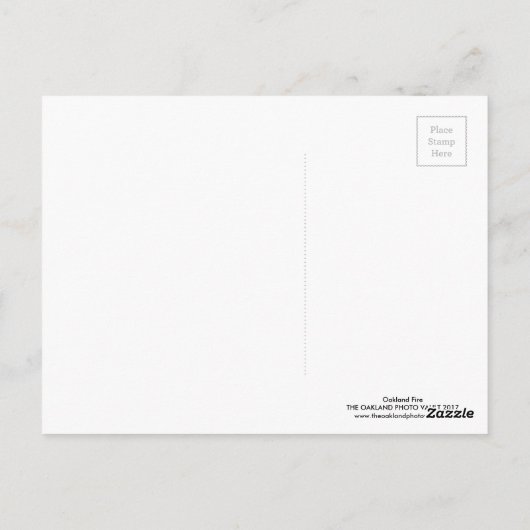Oakland Fire Briefkaart (Achterkant)