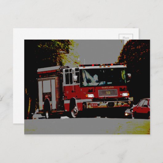 Oakland Fire Movin... Briefkaart (Voorkant / Achterkant)