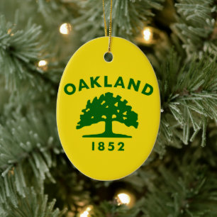 Oakland Flag, Californië Keramisch Ornament