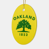 Oakland Flag, Californië Keramisch Ornament (Links)