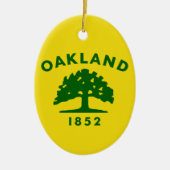 Oakland Flag, Californië Keramisch Ornament (Voorkant)
