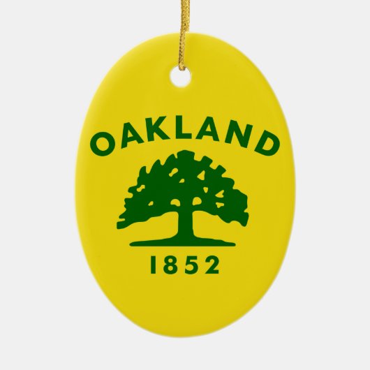 Oakland Flag, Californië Keramisch Ornament (Voorkant)