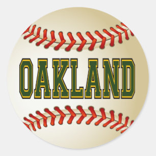 OAKLAND HONKBAL RONDE STICKER