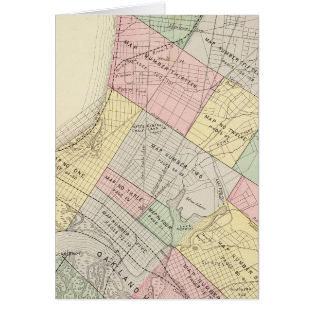 Oakland-indexkaart (Voorkant)