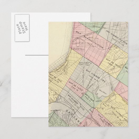 Oakland-indexkaart Briefkaart (Voorkant / Achterkant)