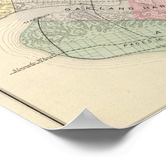 Oakland-indexkaart Poster (Hoek)