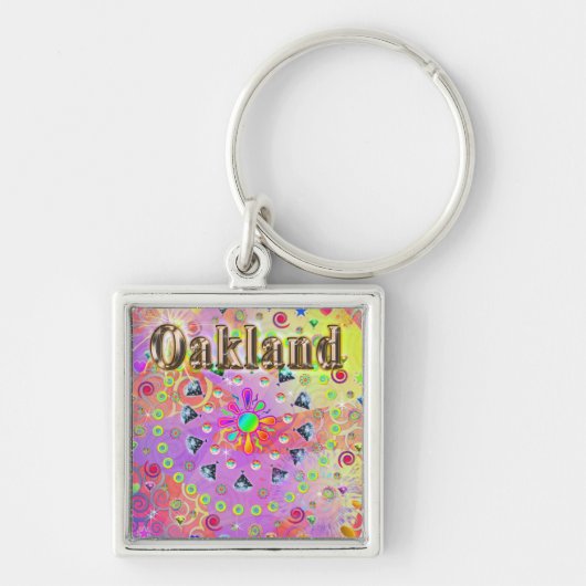 Oakland Lucky Golden Sleutelhanger (Voorkant)