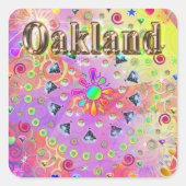 Oakland Lucky Golden Sticker (Voorkant)