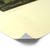 Oakland Maryland 1906 Antiek Panorama Poster (Hoek)