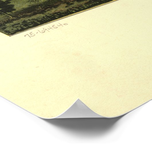 Oakland Maryland 1906 Antiek Panorama Poster (Hoek)