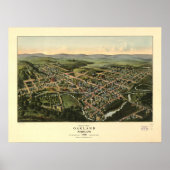 Oakland Maryland 1906 Antiek Panorama Poster (Voorkant)