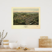 Oakland Maryland 1906 Antiek Panorama Poster (Keuken)