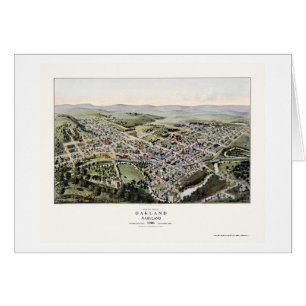 Oakland, MD Panoramic Map - 1906