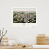 Oakland, MD Panoramic Map - 1906 Poster (Keuken)