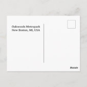 Oakland Metropark Swans Briefkaart (Achterkant)