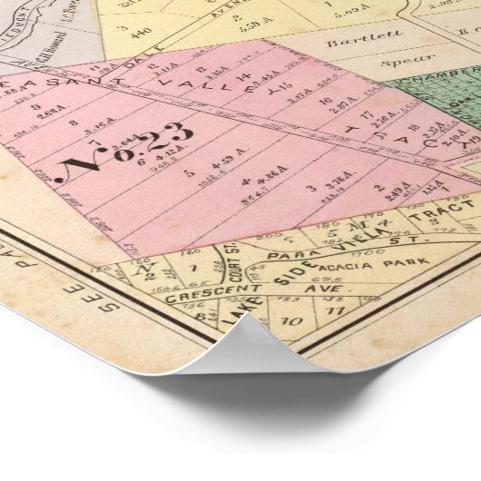 Oakland, nabijheid 10 poster (Hoek)