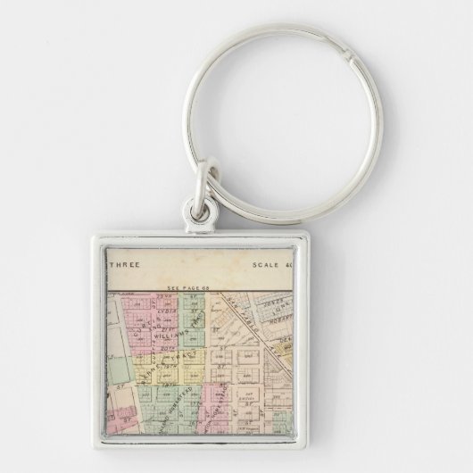 Oakland, nabijheid 3 sleutelhanger (Voorkant)