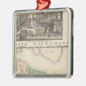 Oakland, nabijheid 4 metalen ornament (Links)