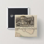 Oakland, nabijheid 4 vierkante button 5,1 cm (Voorkant /achterkant)