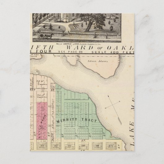 Oakland, omgeving 4 briefkaart (Voorkant)