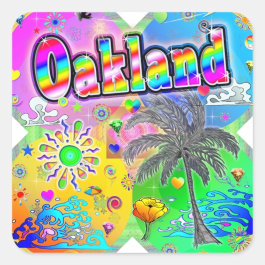 Oakland Quadro Seasons Sticker (Voorkant)