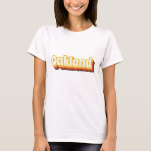 Oakland Retro tekst T-shirt