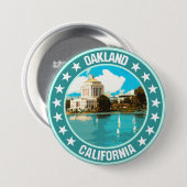 Oakland Ronde Button 7,6 Cm (Voorkant /achterkant)