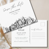 Oakland Save the Date Briefkaart Elegante bruiloft