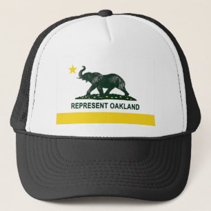 Oakland State Flag (Light)-olifant 2 Trucker Pet