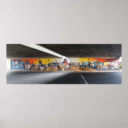Oakland Super Heroes Mural 1 Poster (Voorkant)