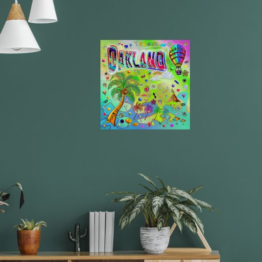 Oakland Tijdloos Melody Poster (Woonkamer 1)