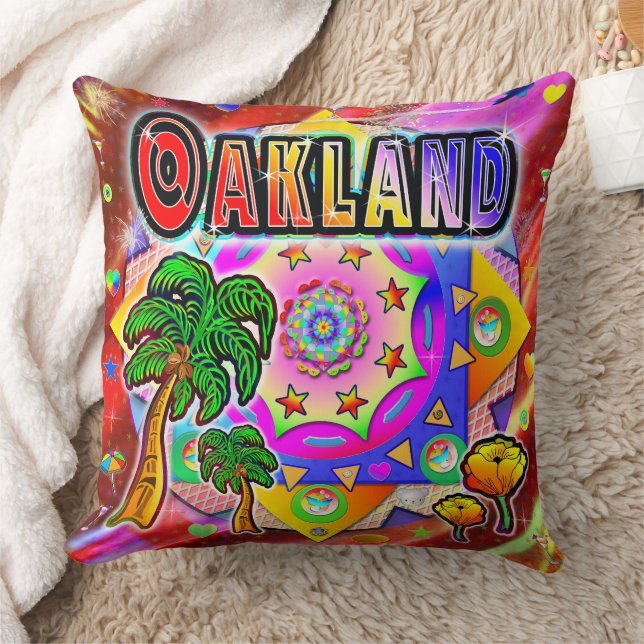 Oakland Tropical Friends Pillow Kussen (Deken)