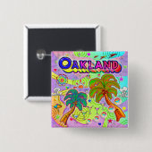 Oakland Vacation Target Button (Voorkant /achterkant)