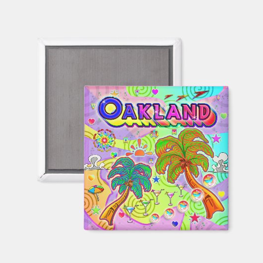 Oakland Vacation Target Magnet (Voorkant / Achterkant)