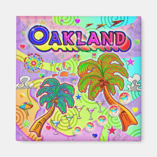 Oakland Vacation Target Magnet (Voorkant)