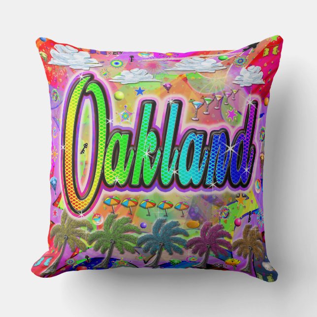 Oakland Vista Express-hoofdkussen Kussen (Voorkant)