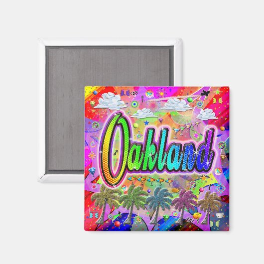 Oakland Vista Express Magnet (Voorkant / Achterkant)