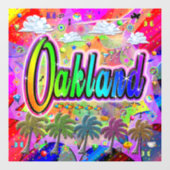 Oakland Vista Express-vensterkoppeling Raamsticker (Vel)