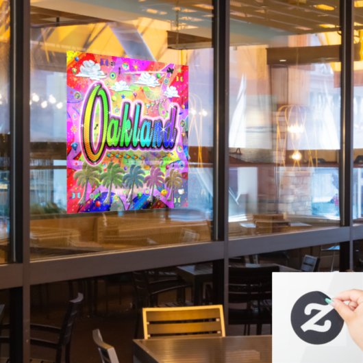 Oakland Vista Express-vensterkoppeling Raamsticker (Restaurant Raam)
