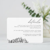 Oakland Wedding Hotel Kamer Blok Details Informatiekaartje (Staand voorkant)