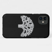 Oakland White Oak Tree on Black Case-Mate iPhone Case (Achterkant (horizontaal))