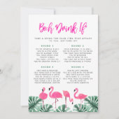 OAKLEY Flamingo Hot Pink Bachelorette Drink als er Kaart (Voorkant)