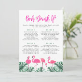 OAKLEY Flamingo Hot Pink Bachelorette Drink als er Kaart (Staand voorkant)