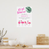 OAKLEY Flamingo Hot Pink Bachelorette Welkom Poster (Keuken)
