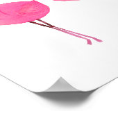 OAKLEY Flamingo Hot Pink Birthday Party Welkom Poster (Hoek)