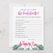 OAKLEY Flamingo Hot Roze hoe goed je weet dat je e Kaart (Voorkant)