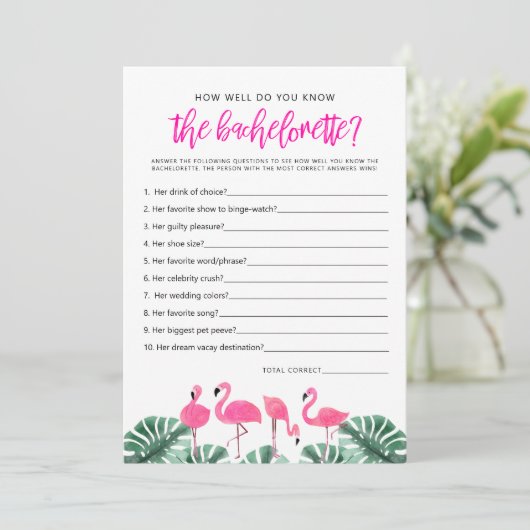 OAKLEY Flamingo Hot Roze hoe goed je weet dat je e Kaart (Staand voorkant)