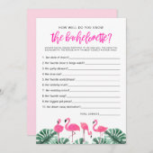 OAKLEY Flamingo Hot Roze hoe goed je weet dat je e Kaart (Voorkant / Achterkant)