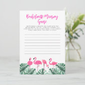 OAKLEY Flamingo Tropisch Bruidsfeest Herinneringss Kaart (Staand voorkant)